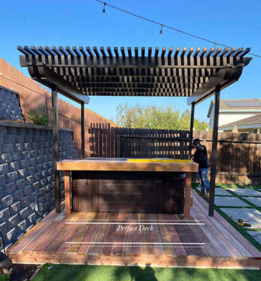 Cedar Decking in Stevenson Ranch, CA