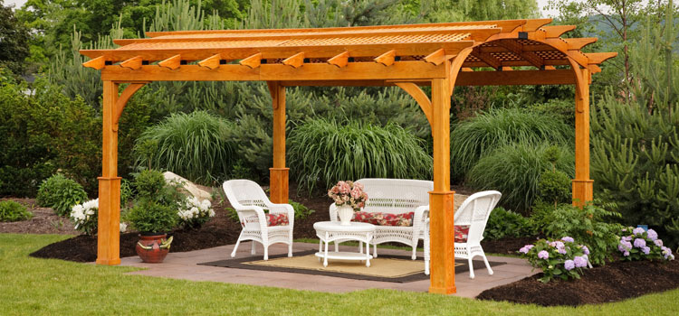 Cedar Wood Pergola Installation in Stevenson Ranch, CA